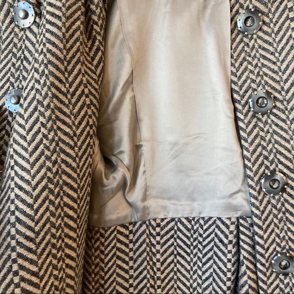 7 for all mankind cropped wool blend swing coat xs - Picture 3 of 10